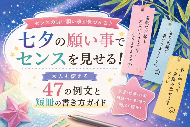 七夕 願い事 センス