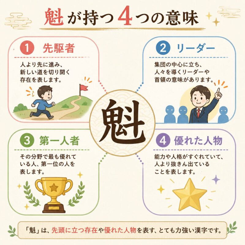 魁が持つ4つの意味